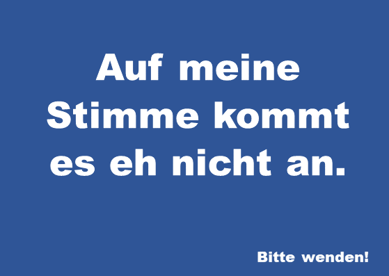 Postkarte-Stimme-Vorderseite