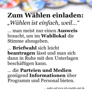 „Wählen ist einfach, weil…“